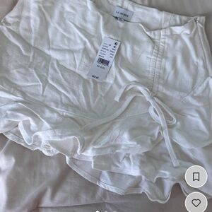 La Hearts Ivory Mini Skirt